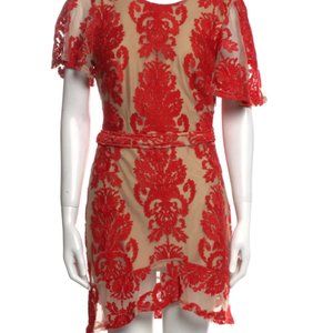 For Love & Lemons Floral Print Mini Dress